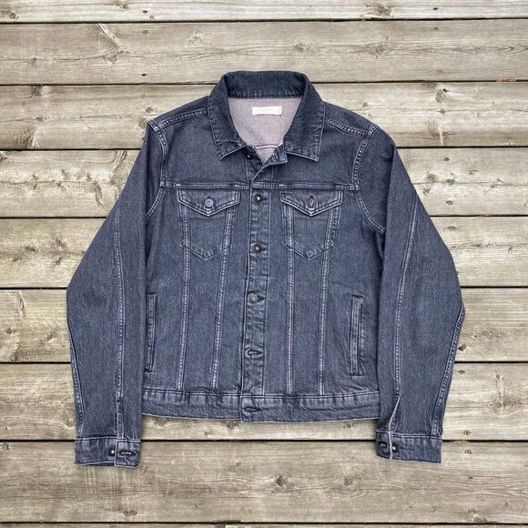 Allsaints Sheba Denim Jacket Large Gray - Picture 4 of 10